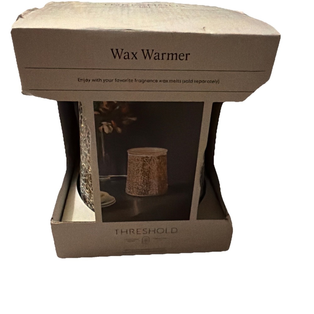 Threshold Polychrome Mosaic Tile Metallic Gold Wax Warmer Electric New